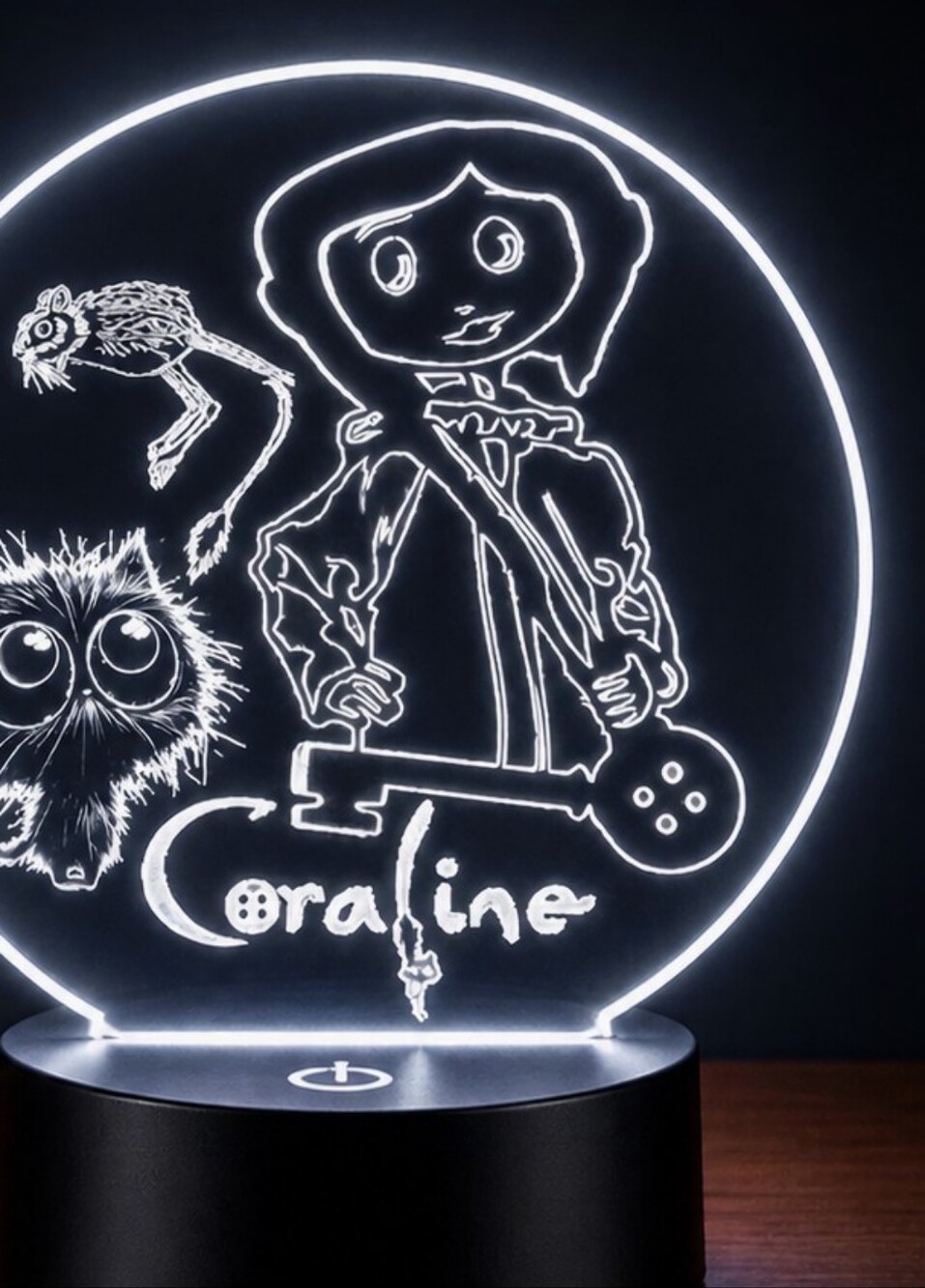 Coraline Halloween Spooky Christmas Lamp